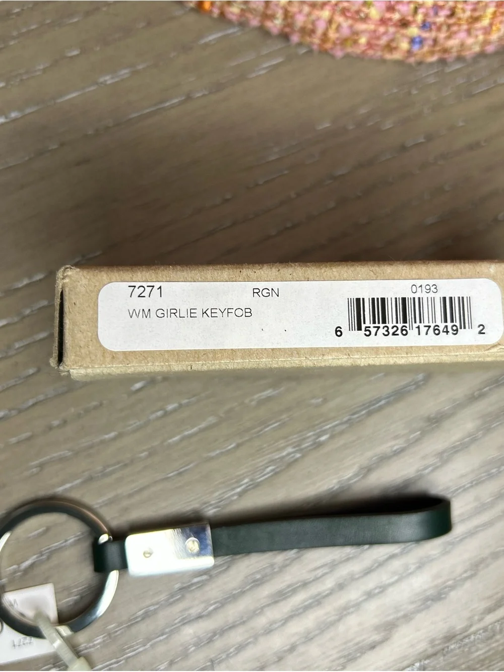Coach Vintage Bottle Green Key Fob 7271 NWT and Box